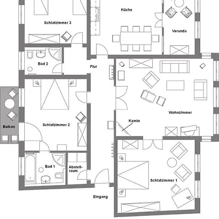 Casa vacanze 'kaiserliche' Mit 3 Sz, 2 Baedern Und Whirlwanne